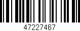 Código de barras (EAN, GTIN, SKU, ISBN): '47227467'