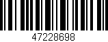 Código de barras (EAN, GTIN, SKU, ISBN): '47228698'