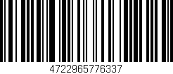 Código de barras (EAN, GTIN, SKU, ISBN): '4722965776337'
