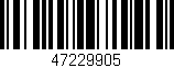 Código de barras (EAN, GTIN, SKU, ISBN): '47229905'