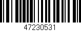 Código de barras (EAN, GTIN, SKU, ISBN): '47230531'