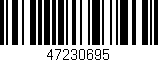Código de barras (EAN, GTIN, SKU, ISBN): '47230695'