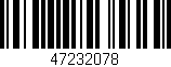 Código de barras (EAN, GTIN, SKU, ISBN): '47232078'