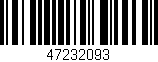 Código de barras (EAN, GTIN, SKU, ISBN): '47232093'