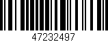 Código de barras (EAN, GTIN, SKU, ISBN): '47232497'