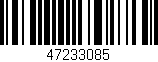 Código de barras (EAN, GTIN, SKU, ISBN): '47233085'