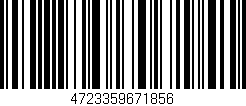 Código de barras (EAN, GTIN, SKU, ISBN): '4723359671856'