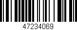 Código de barras (EAN, GTIN, SKU, ISBN): '47234069'