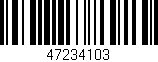 Código de barras (EAN, GTIN, SKU, ISBN): '47234103'
