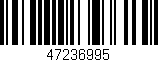 Código de barras (EAN, GTIN, SKU, ISBN): '47236995'