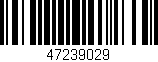 Código de barras (EAN, GTIN, SKU, ISBN): '47239029'