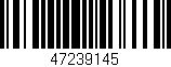 Código de barras (EAN, GTIN, SKU, ISBN): '47239145'