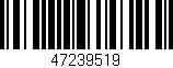 Código de barras (EAN, GTIN, SKU, ISBN): '47239519'