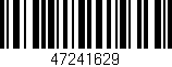 Código de barras (EAN, GTIN, SKU, ISBN): '47241629'