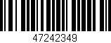 Código de barras (EAN, GTIN, SKU, ISBN): '47242349'