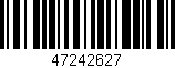 Código de barras (EAN, GTIN, SKU, ISBN): '47242627'