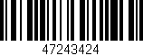Código de barras (EAN, GTIN, SKU, ISBN): '47243424'