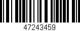 Código de barras (EAN, GTIN, SKU, ISBN): '47243459'
