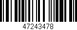 Código de barras (EAN, GTIN, SKU, ISBN): '47243478'