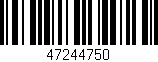 Código de barras (EAN, GTIN, SKU, ISBN): '47244750'