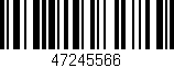 Código de barras (EAN, GTIN, SKU, ISBN): '47245566'