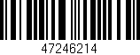 Código de barras (EAN, GTIN, SKU, ISBN): '47246214'
