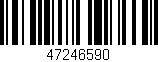 Código de barras (EAN, GTIN, SKU, ISBN): '47246590'