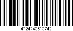 Código de barras (EAN, GTIN, SKU, ISBN): '4724743613742'