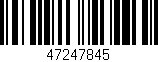 Código de barras (EAN, GTIN, SKU, ISBN): '47247845'