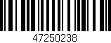 Código de barras (EAN, GTIN, SKU, ISBN): '47250238'