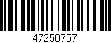 Código de barras (EAN, GTIN, SKU, ISBN): '47250757'