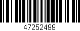 Código de barras (EAN, GTIN, SKU, ISBN): '47252499'