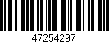 Código de barras (EAN, GTIN, SKU, ISBN): '47254297'