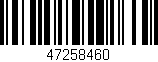 Código de barras (EAN, GTIN, SKU, ISBN): '47258460'