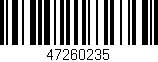 Código de barras (EAN, GTIN, SKU, ISBN): '47260235'