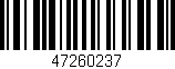 Código de barras (EAN, GTIN, SKU, ISBN): '47260237'