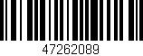 Código de barras (EAN, GTIN, SKU, ISBN): '47262089'