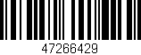 Código de barras (EAN, GTIN, SKU, ISBN): '47266429'