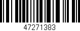 Código de barras (EAN, GTIN, SKU, ISBN): '47271383'