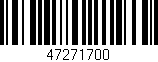 Código de barras (EAN, GTIN, SKU, ISBN): '47271700'