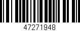 Código de barras (EAN, GTIN, SKU, ISBN): '47271948'