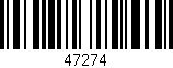 Código de barras (EAN, GTIN, SKU, ISBN): '47274'