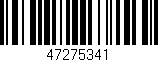 Código de barras (EAN, GTIN, SKU, ISBN): '47275341'