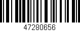 Código de barras (EAN, GTIN, SKU, ISBN): '47280656'