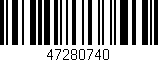 Código de barras (EAN, GTIN, SKU, ISBN): '47280740'