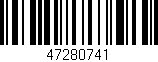 Código de barras (EAN, GTIN, SKU, ISBN): '47280741'