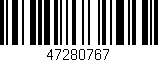 Código de barras (EAN, GTIN, SKU, ISBN): '47280767'
