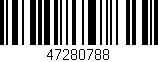 Código de barras (EAN, GTIN, SKU, ISBN): '47280788'