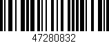 Código de barras (EAN, GTIN, SKU, ISBN): '47280832'