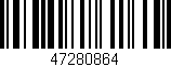 Código de barras (EAN, GTIN, SKU, ISBN): '47280864'